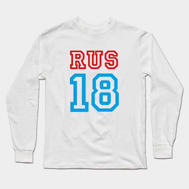 RUSSIA 2018 Long Sleeve T-Shirt by eyesblau